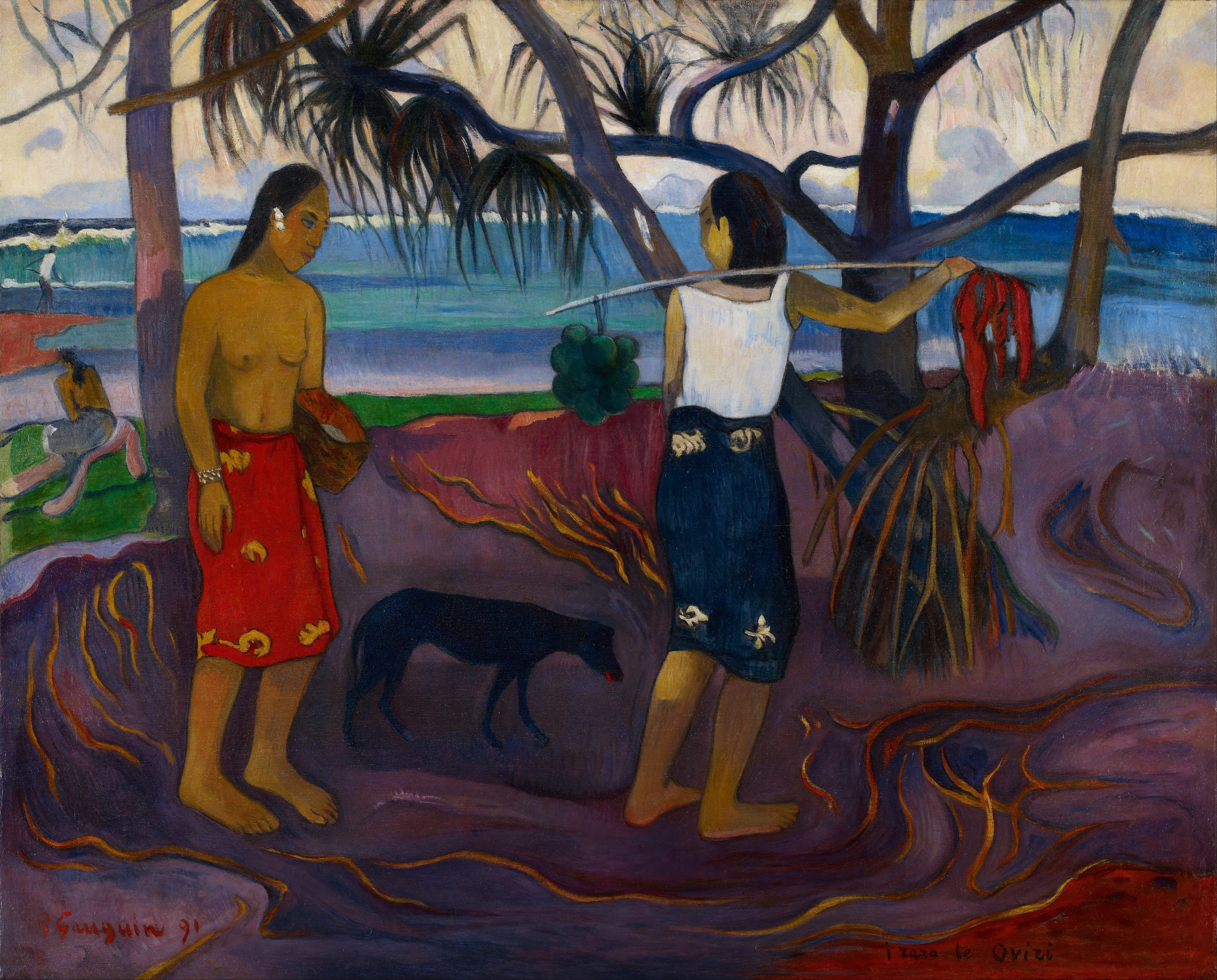 Paul_Gauguin_-_I_Raro_Te_Oviri_(Under_the_Pandanus)_-_Google_Art_Project